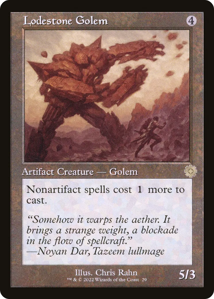 Lodestone Golem — The Brothers' War Retro Artifacts — Magic: The Gathering