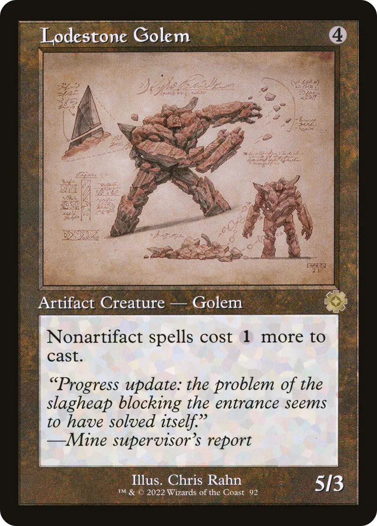Lodestone Golem — The Brothers' War Retro Artifacts — Magic: The Gathering