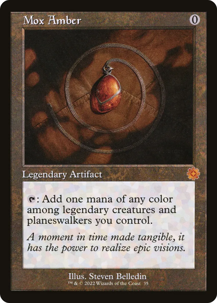 Mox Amber — The Brothers' War Retro Artifacts — Magic: The Gathering