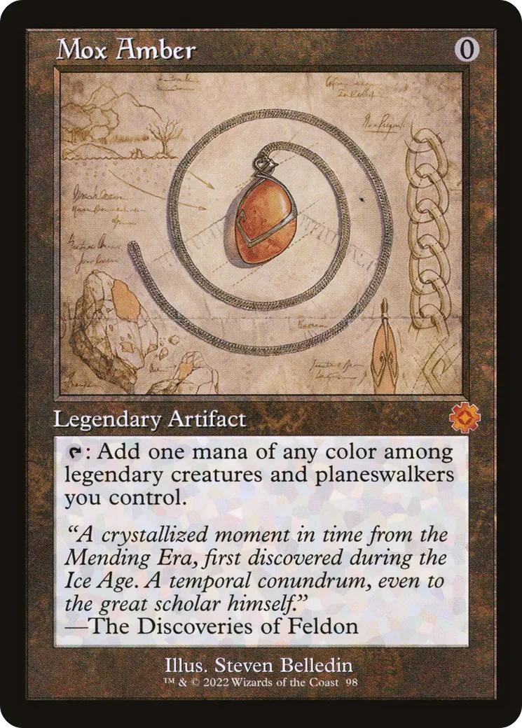 Mox Amber — The Brothers' War Retro Artifacts — Magic: The Gathering