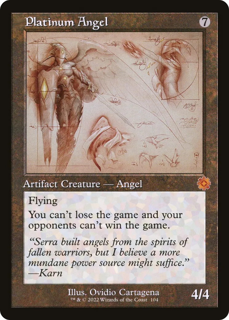 Platinum Angel — The Brothers' War Retro Artifacts — Magic: The Gathering