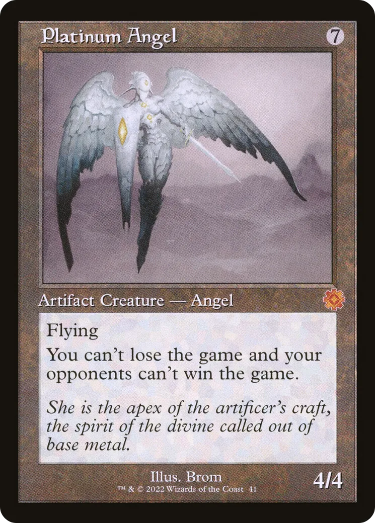 Platinum Angel — The Brothers' War Retro Artifacts — Magic: The Gathering
