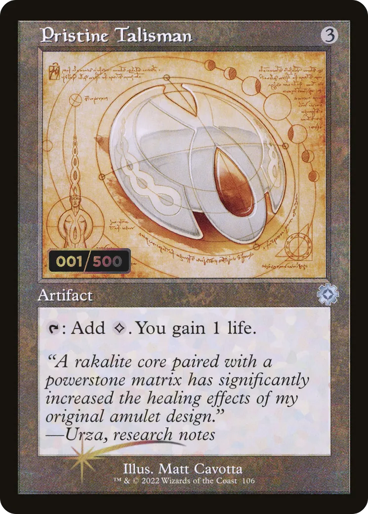Pristine Talisman — The Brothers' War Retro Artifacts — Magic: The Gathering