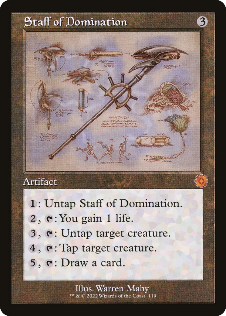 Staff of Domination — The Brothers' War Retro Artifacts — Magic: The Gathering