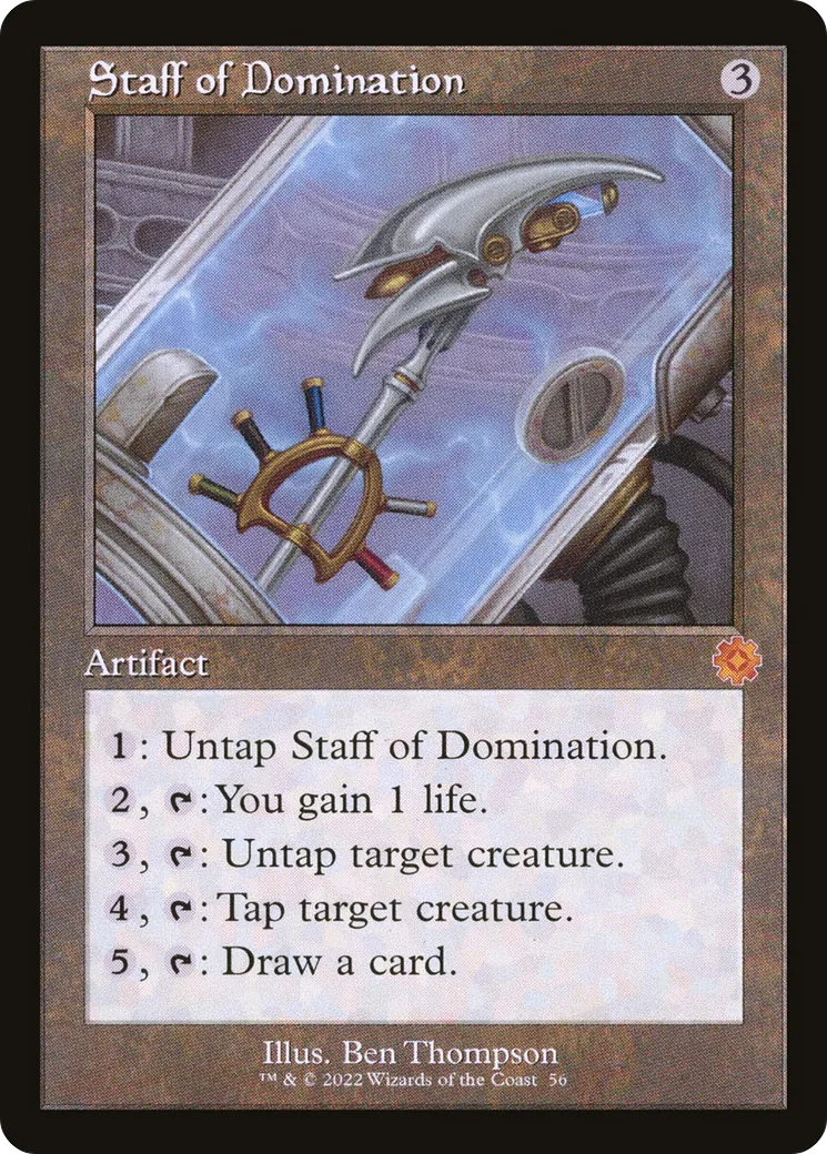 Staff of Domination — The Brothers' War Retro Artifacts — Magic: The Gathering