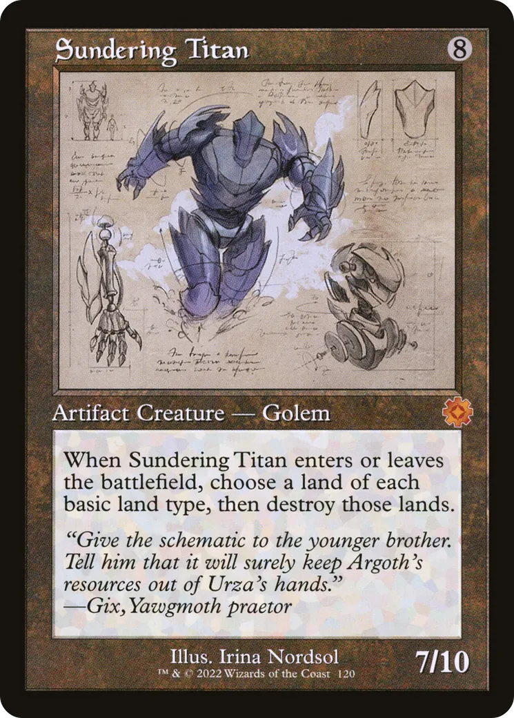 Sundering Titan — The Brothers' War Retro Artifacts — Magic: The Gathering