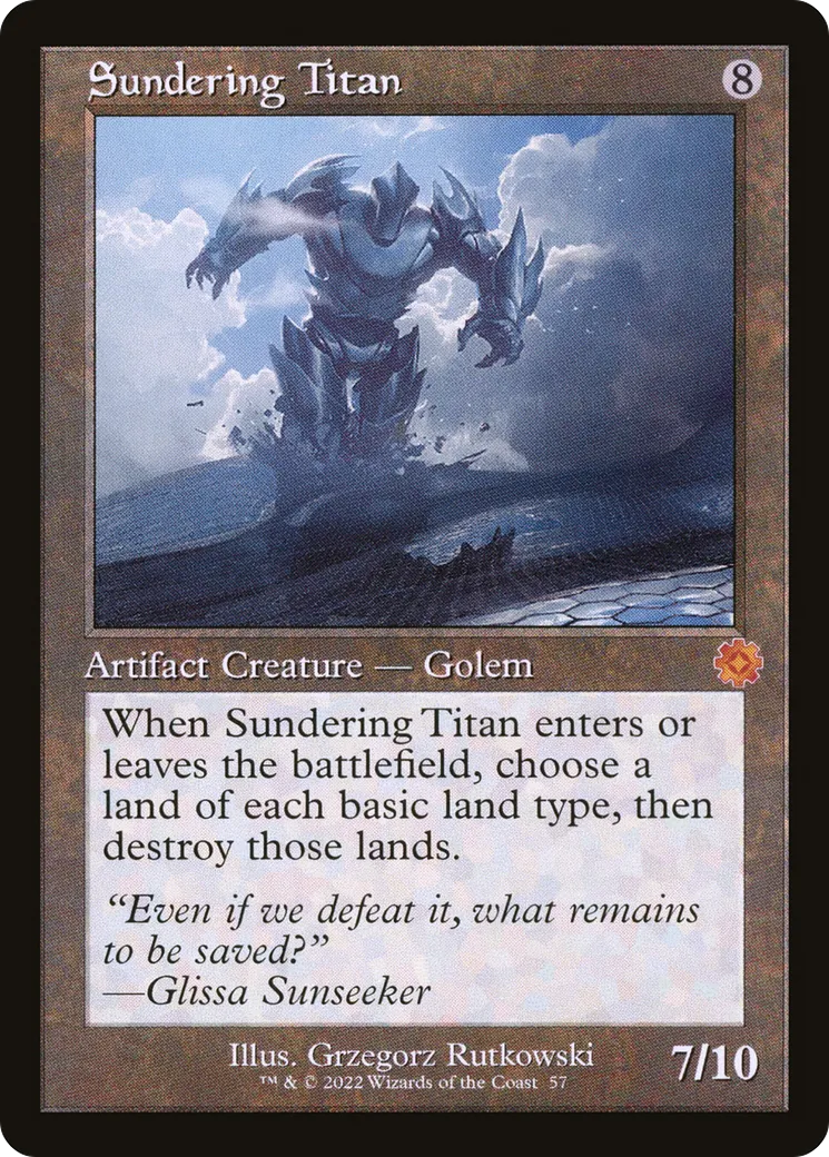 Sundering Titan — The Brothers' War Retro Artifacts — Magic: The Gathering