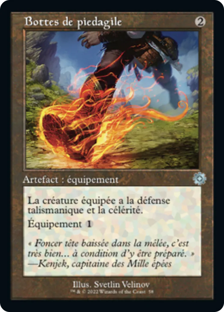 Bottes de piedagile — The Brothers' War Retro Artifacts — Magic: The Gathering