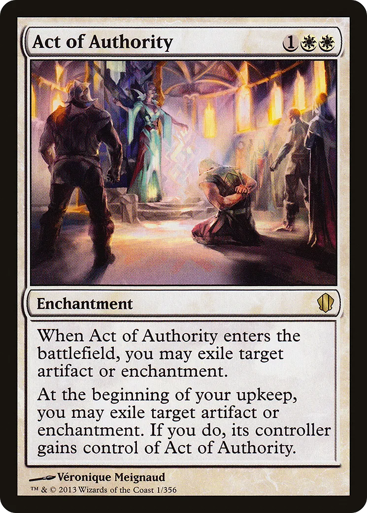 Act of Authority — Commander 2013 — Magic: The Gathering