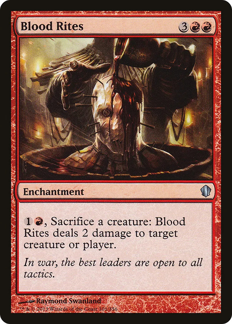 Blood Rites — Commander 2013 — Magic: The Gathering