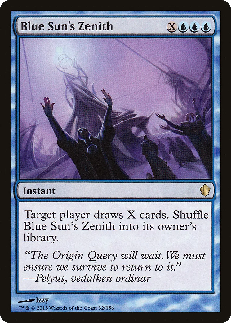 Blue Sun's Zenith — Commander 2013 — Magic: The Gathering