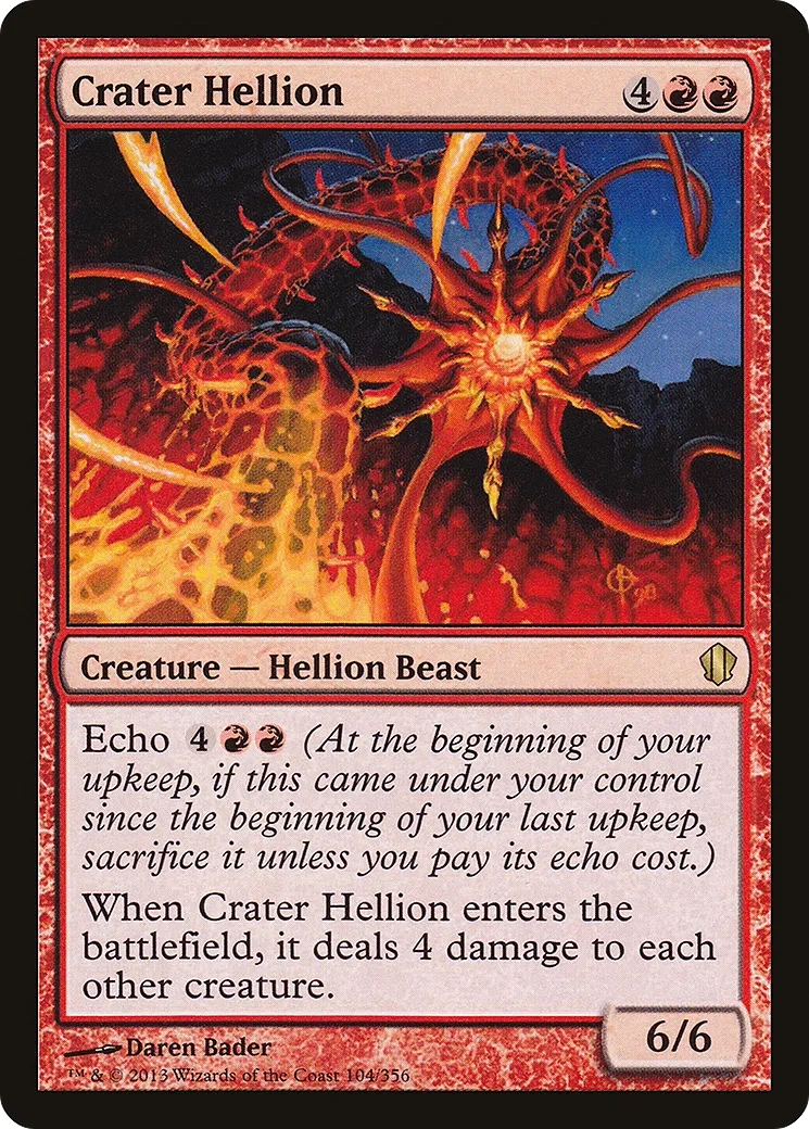 Crater Hellion — Commander 2013 — Magic: The Gathering