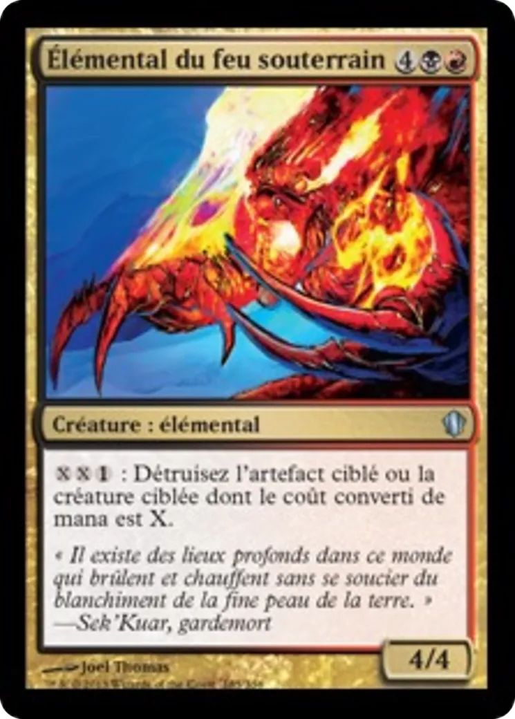 Élémental du feu souterrain — Commander 2013 — Magic: The Gathering