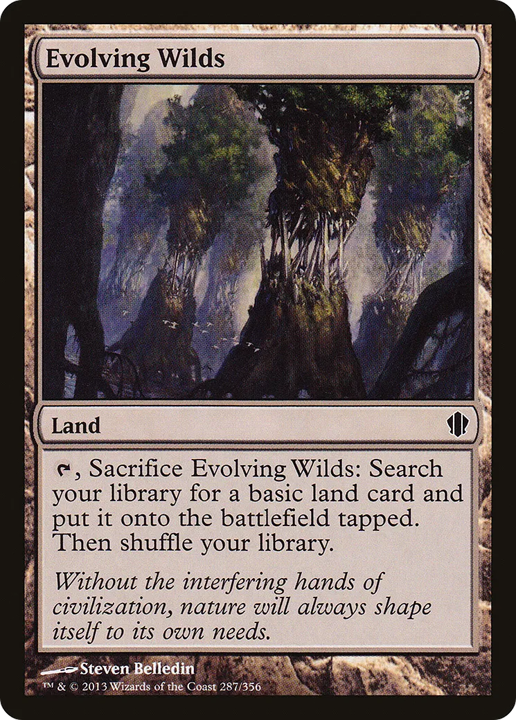 Evolving Wilds — Commander 2013 — Magic: The Gathering