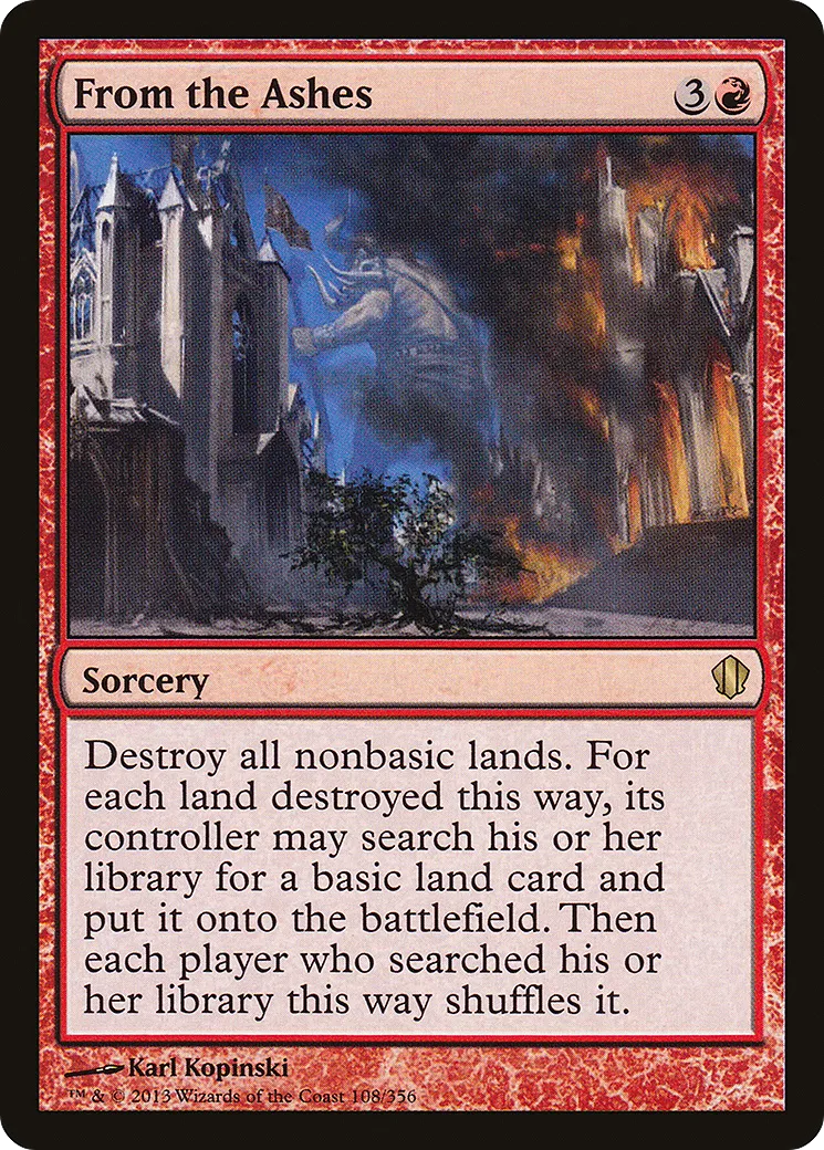 From the Ashes — Commander 2013 — Magic: The Gathering