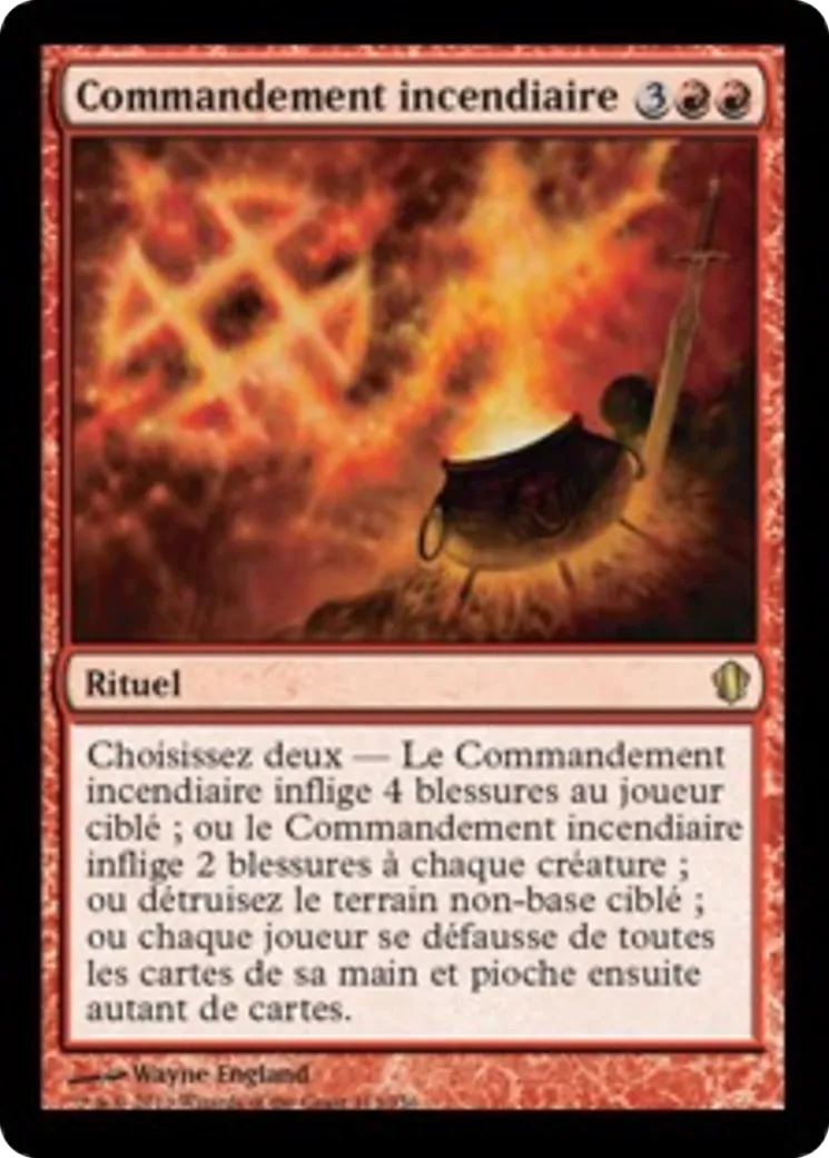 Commandement incendiaire — Commander 2013 — Magic: The Gathering