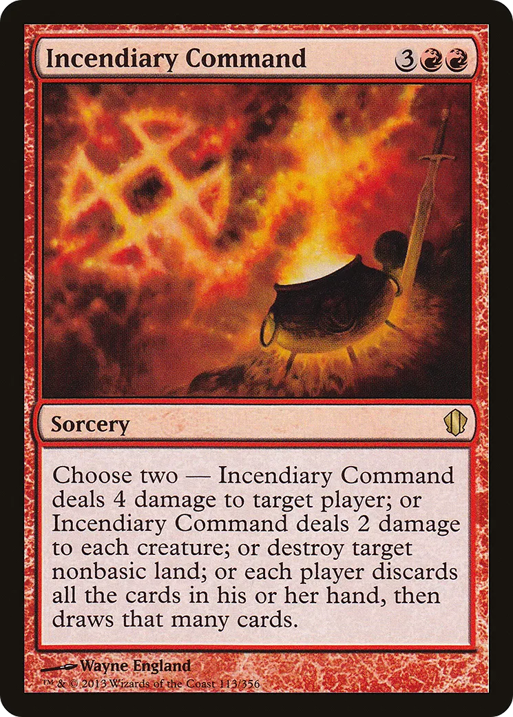 Incendiary Command — Commander 2013 — Magic: The Gathering