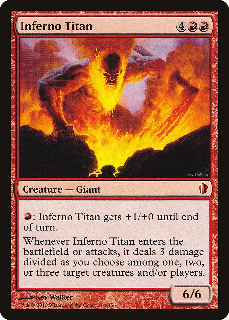 Inferno Titan — Commander 2013 — Magic: The Gathering