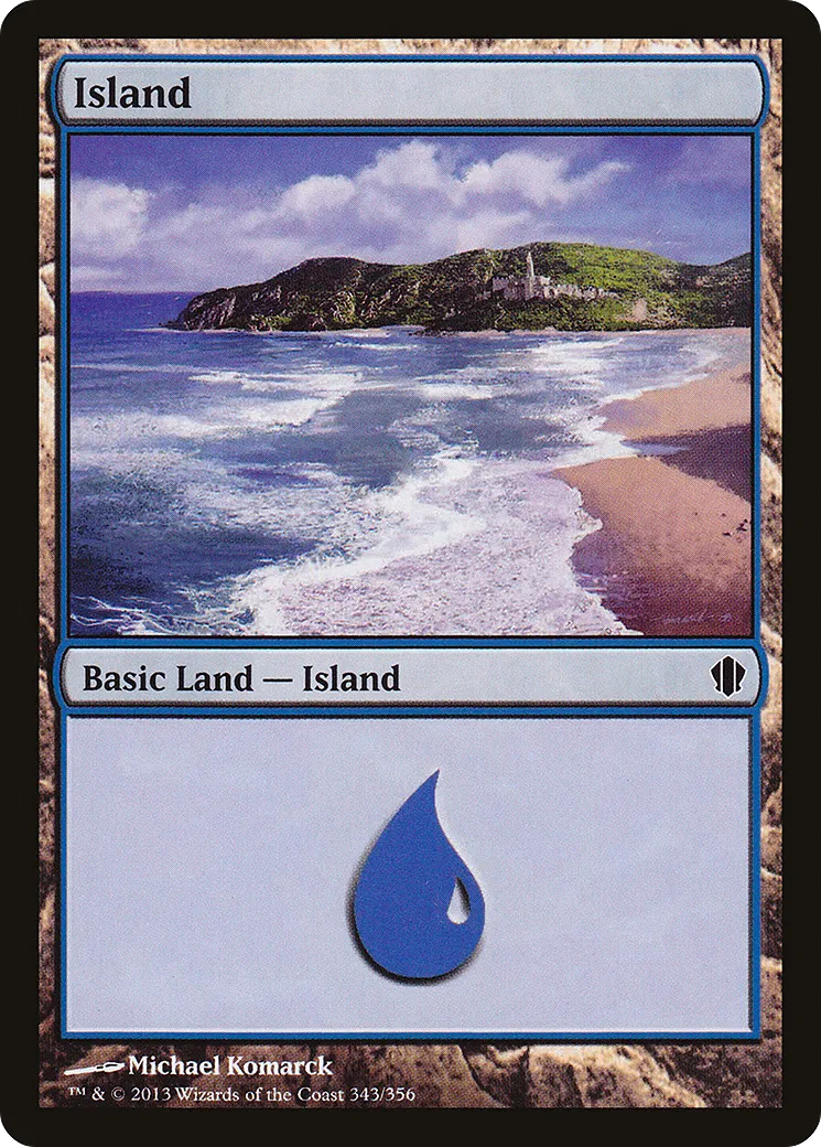 Island — Commander 2013 — Magic: The Gathering