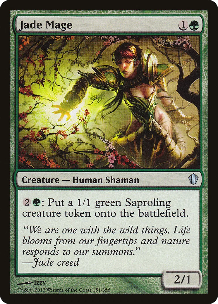 Jade Mage — Commander 2013 — Magic: The Gathering