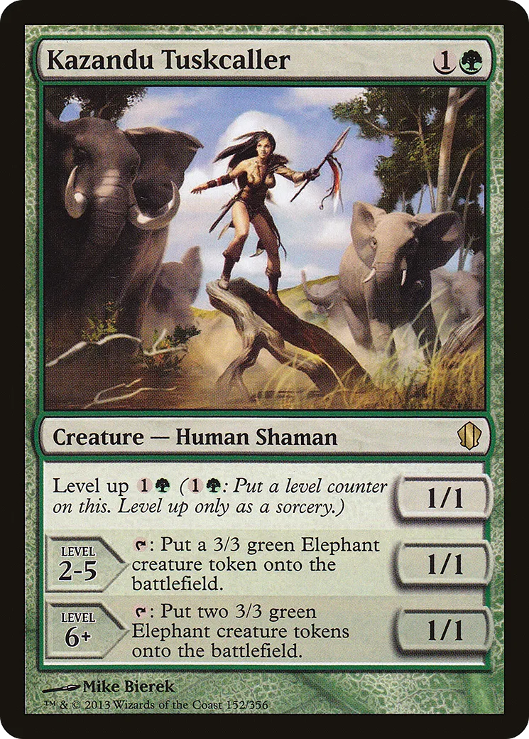 Kazandu Tuskcaller — Commander 2013 — Magic: The Gathering