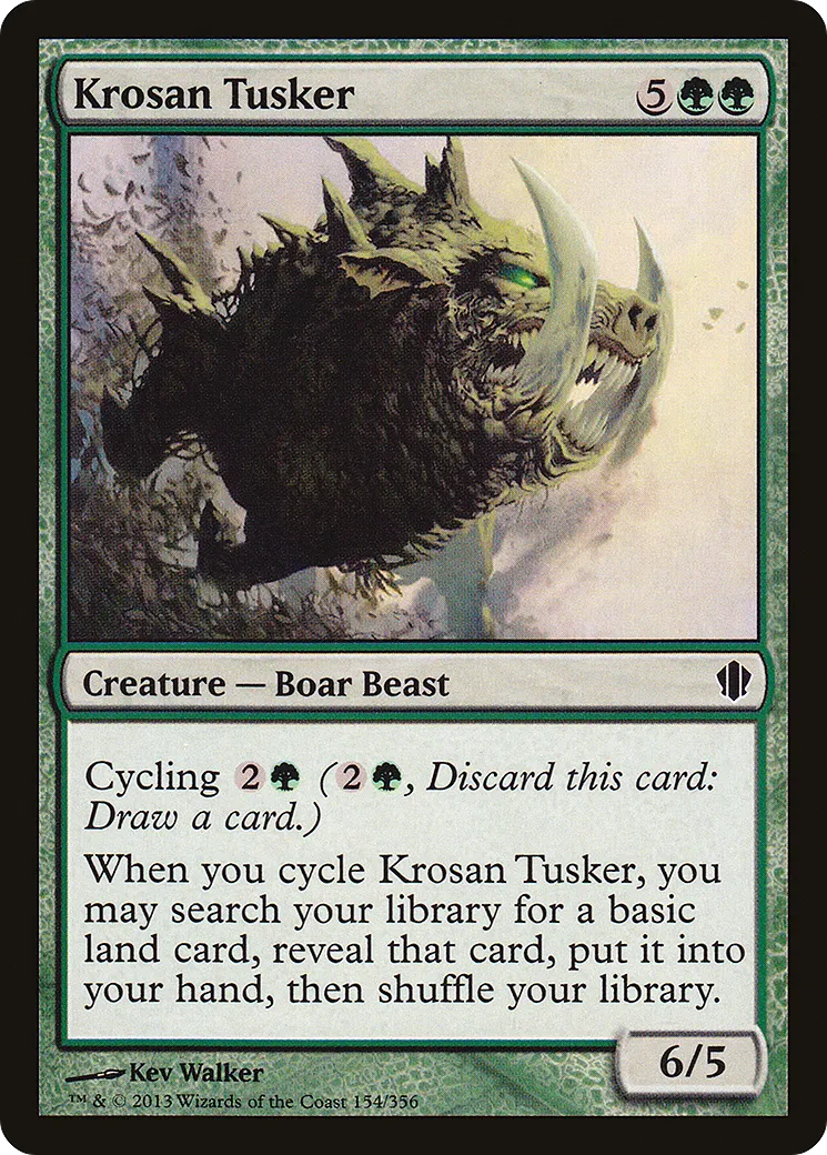 Krosan Tusker from Commander 2013 - Magic: The Gathering