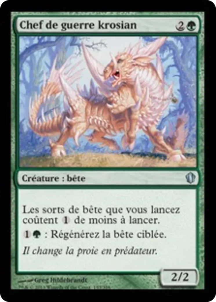 Chef de guerre krosian from Commander 2013 - Magic: The Gathering
