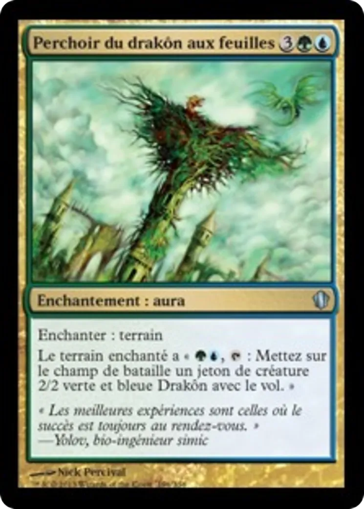 Perchoir du drakôn aux feuilles — Commander 2013 — Magic: The Gathering
