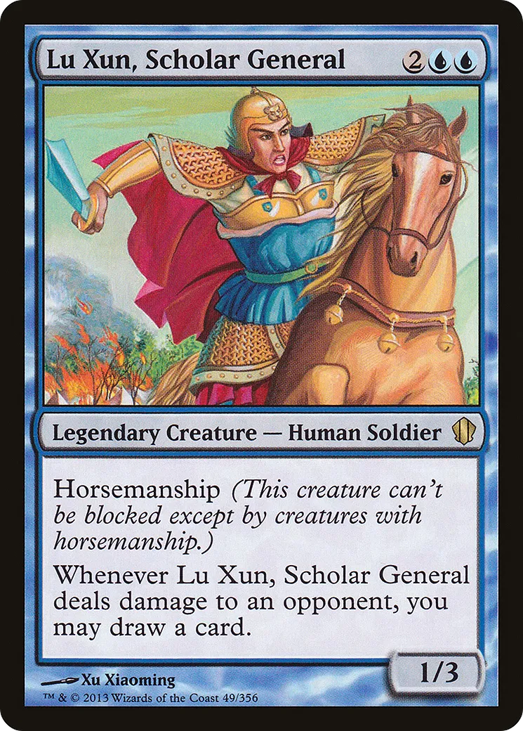 Lu Xun, Scholar General — Commander 2013 — Magic: The Gathering