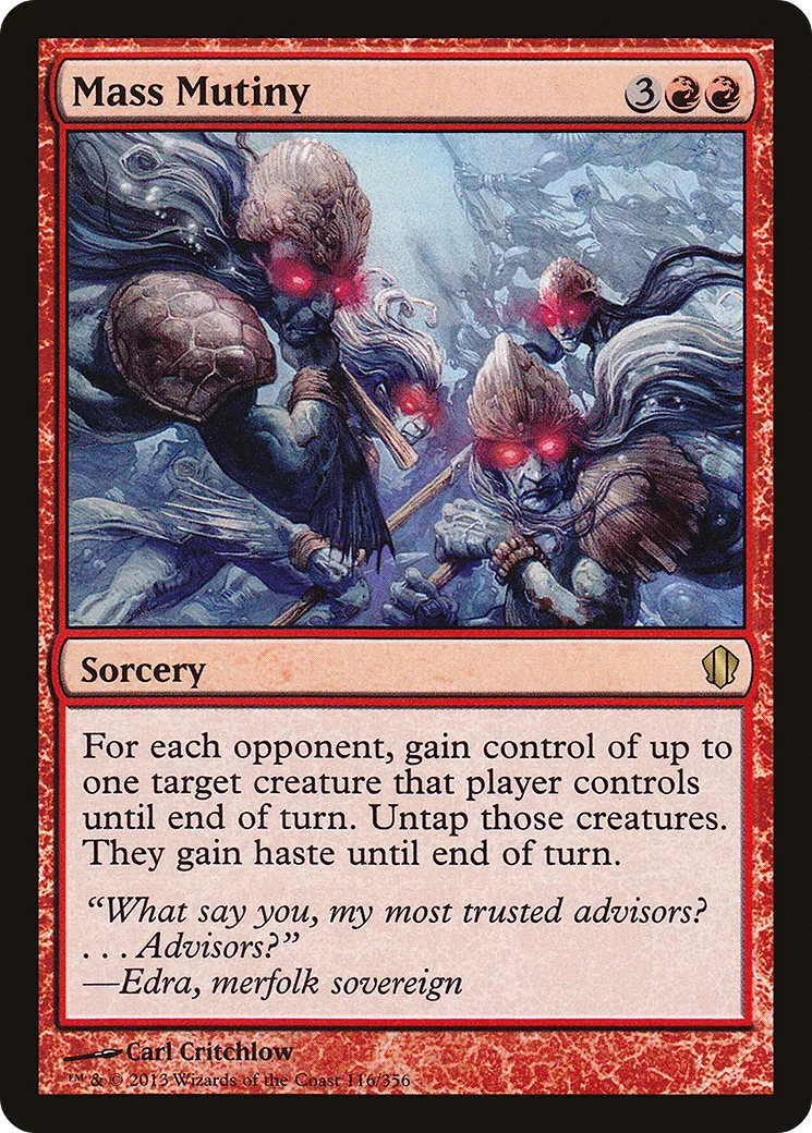 Mass Mutiny — Commander 2013 — Magic: The Gathering