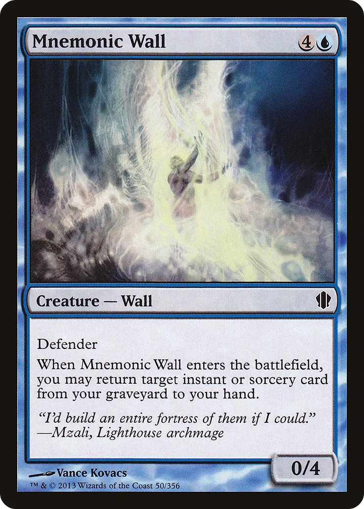 Mnemonic Wall — Commander 2013 — Magic: The Gathering