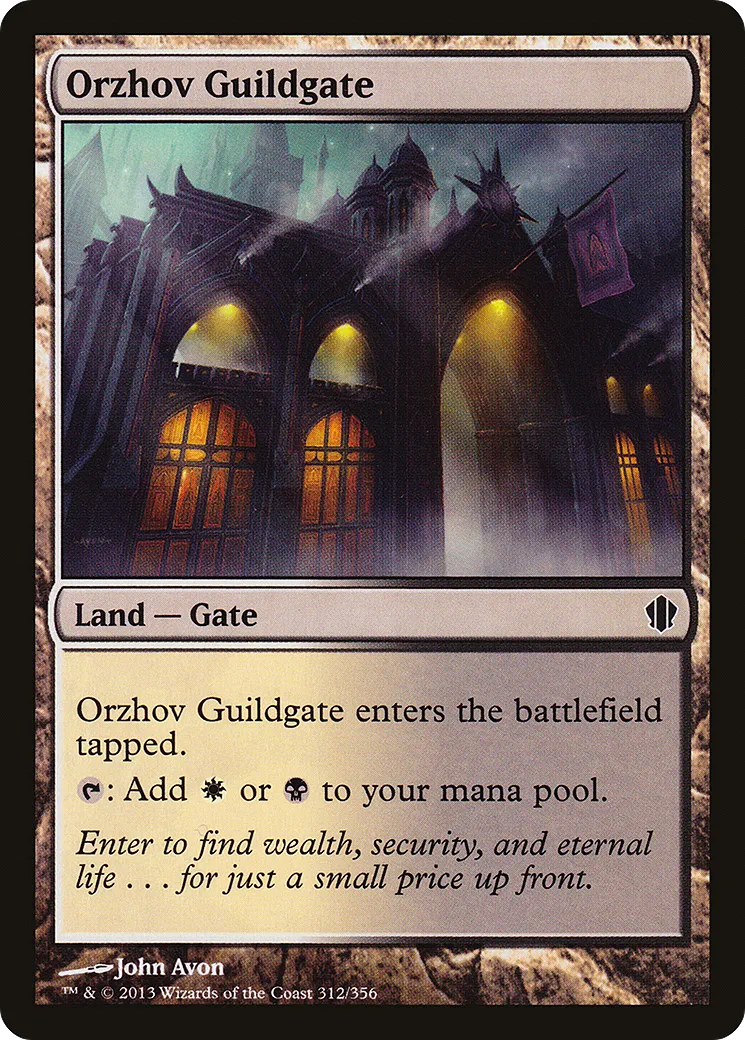 Orzhov Guildgate — Commander 2013 — Magic: The Gathering