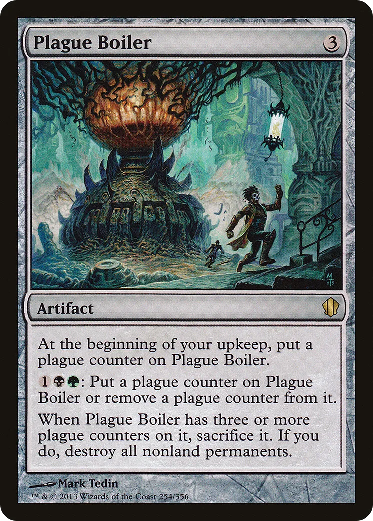 Plague Boiler — Commander 2013 — Magic: The Gathering