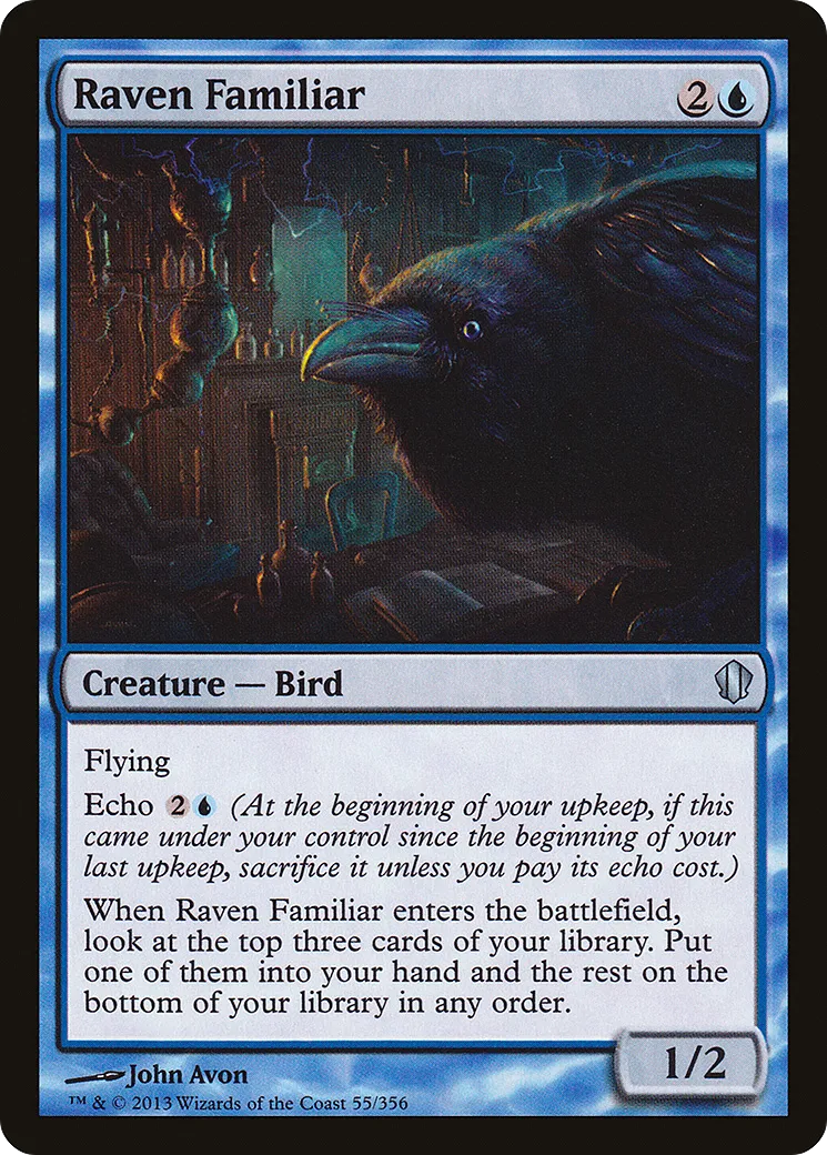 Raven Familiar from Commander 2013 - Magic: The Gathering