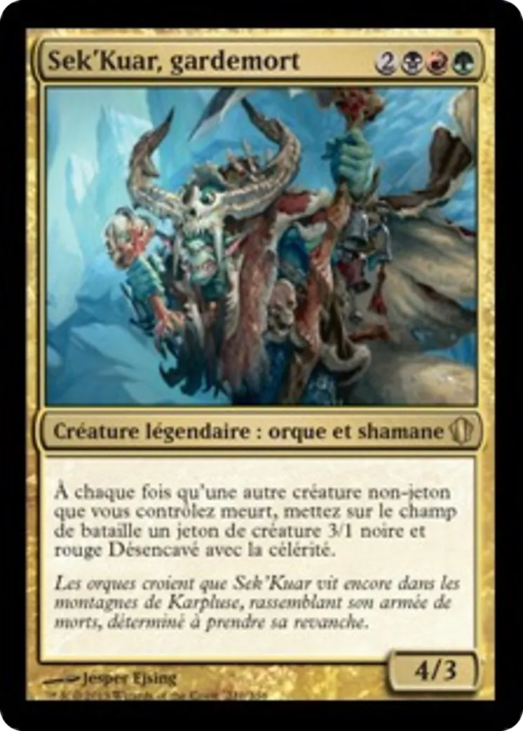Sek'Kuar, gardemort from Commander 2013 - Magic: The Gathering