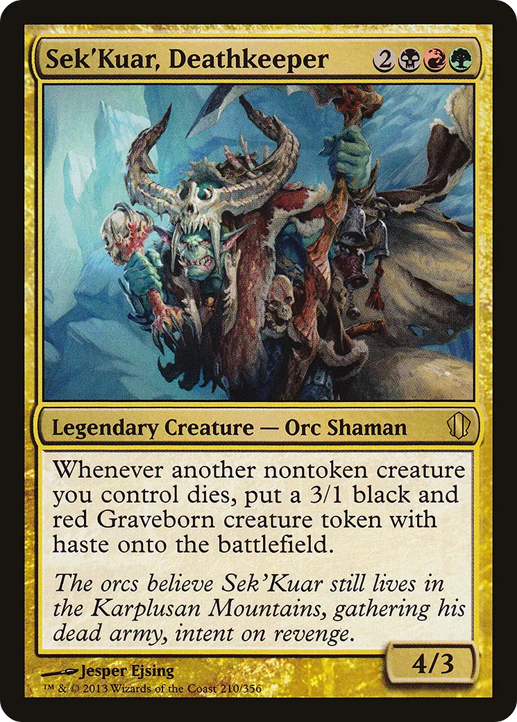 Sek'Kuar, Deathkeeper — Commander 2013 — Magic: The Gathering