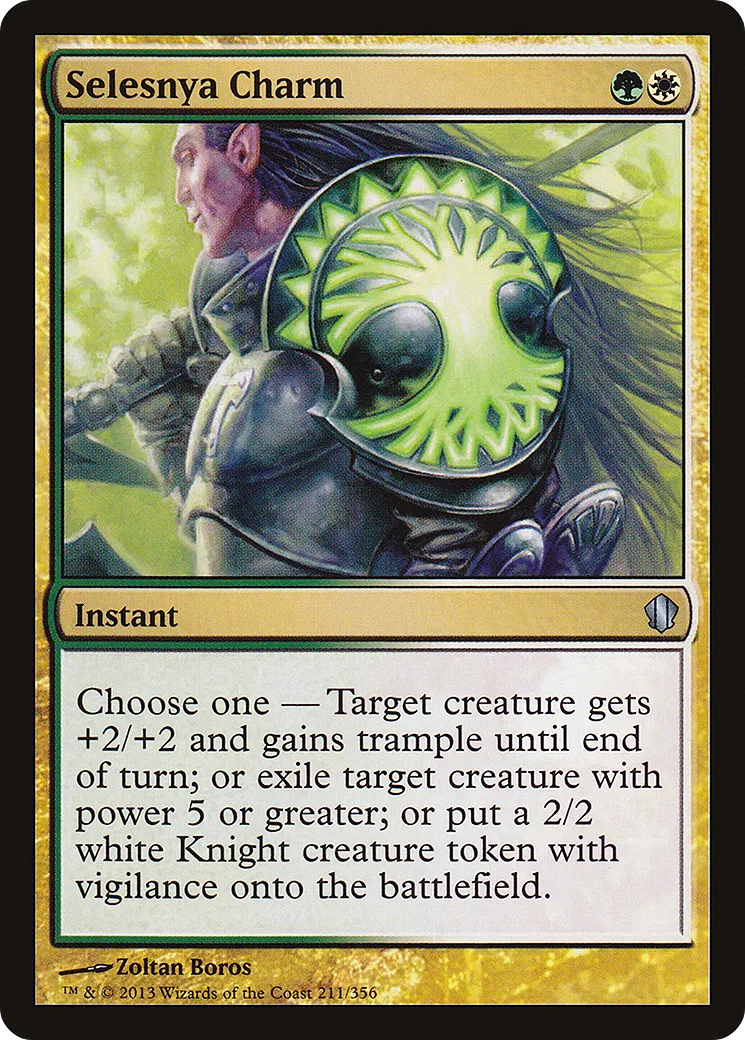 Selesnya Charm from Commander 2013 - Magic: The Gathering