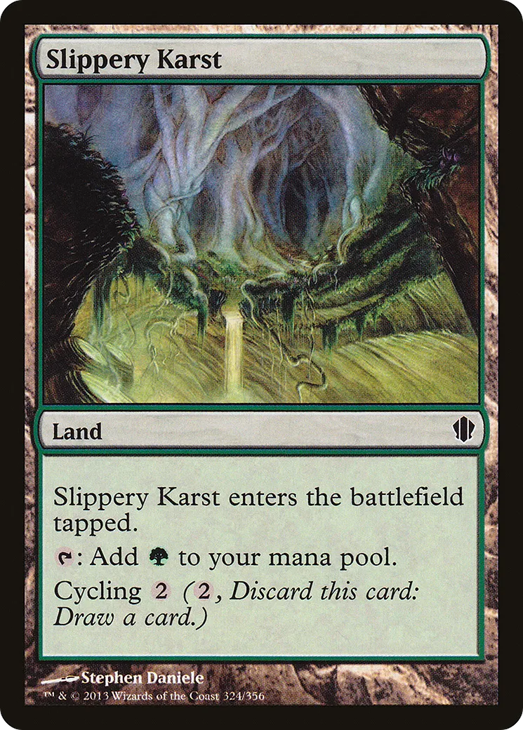 Slippery Karst — Commander 2013 — Magic: The Gathering