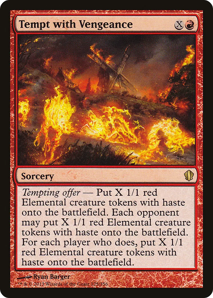 Tempt with Vengeance — Commander 2013 — Magic: The Gathering