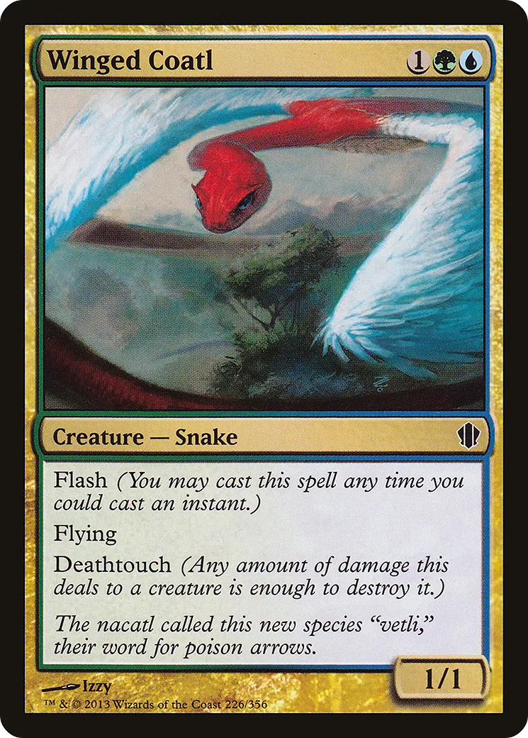 Winged Coatl — Commander 2013 — Magic: The Gathering