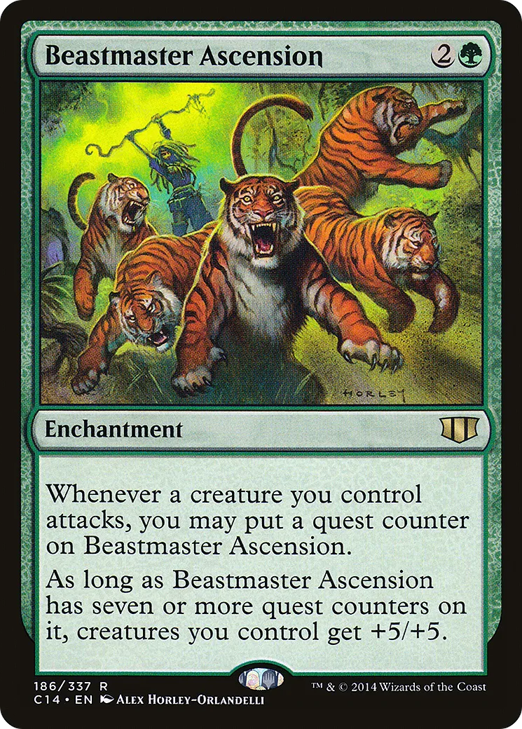 Beastmaster Ascension — Commander 2014 — Magic: The Gathering