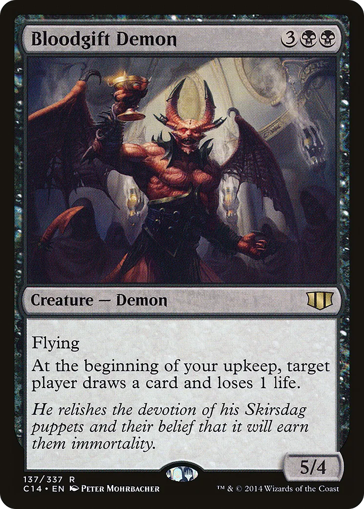 Bloodgift Demon — Commander 2014 — Magic: The Gathering