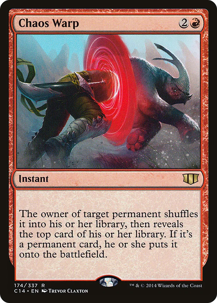 Chaos Warp from Commander 2014 - Magic: The Gathering