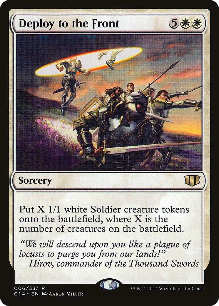 Deploy to the Front from Commander 2014 - Magic: The Gathering
