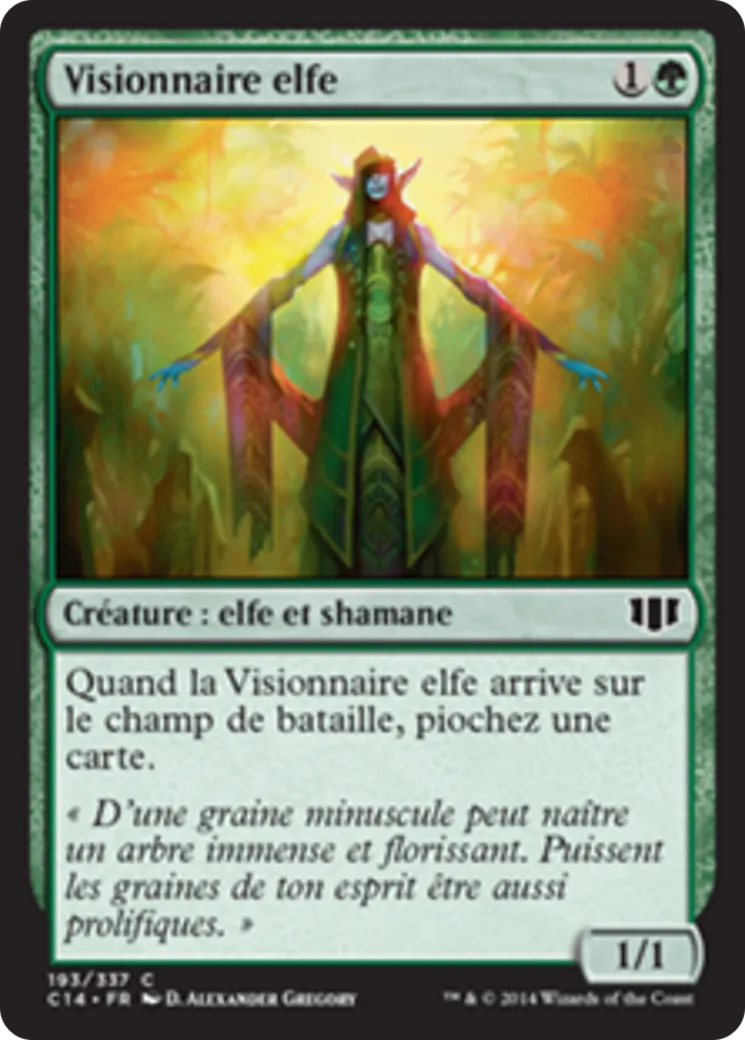 Visionnaire elfe from Commander 2014 - Magic: The Gathering