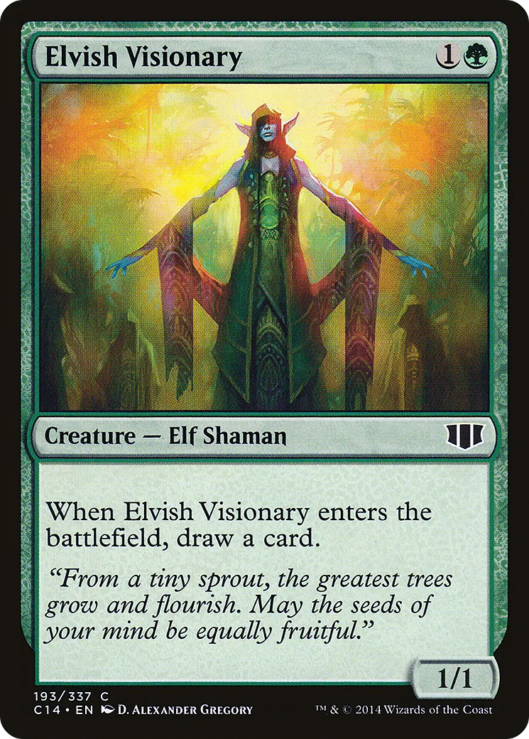Elvish Visionary — Commander 2014 — Magic: The Gathering