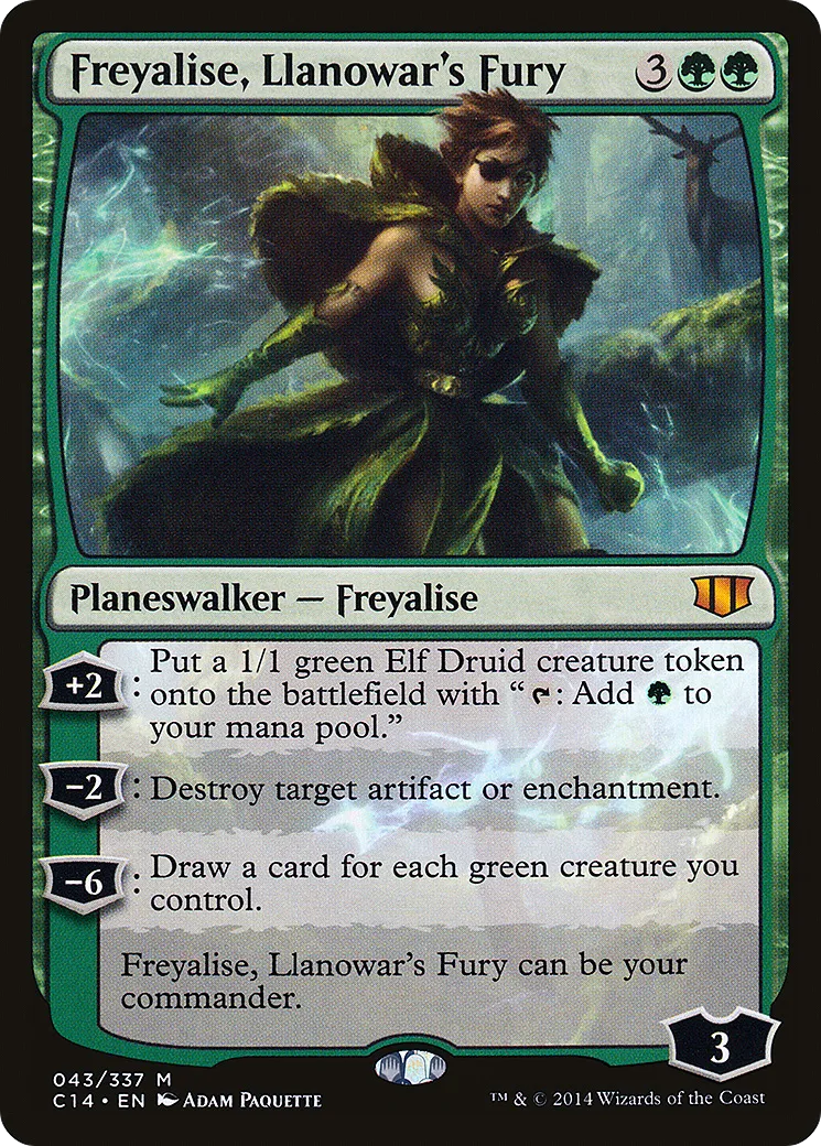 Freyalise, Llanowar's Fury — Commander 2014 — Magic: The Gathering