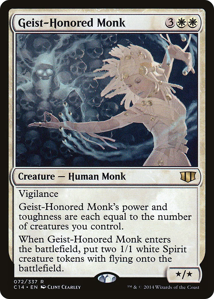 Moine honoré par les geists — Commander 2014 — Magic: The Gathering