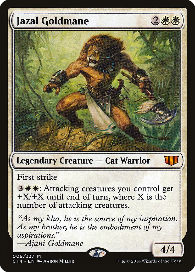 Jazal Goldmane from Commander 2014 - Magic: The Gathering