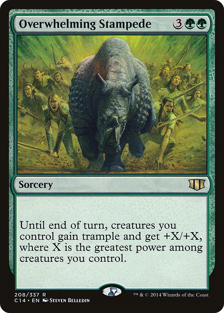 Overwhelming Stampede — Commander 2014 — Magic: The Gathering